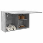 Veggskap Til Baderom Grå Sonoma 60X25X40 Cm Konstruert Tre