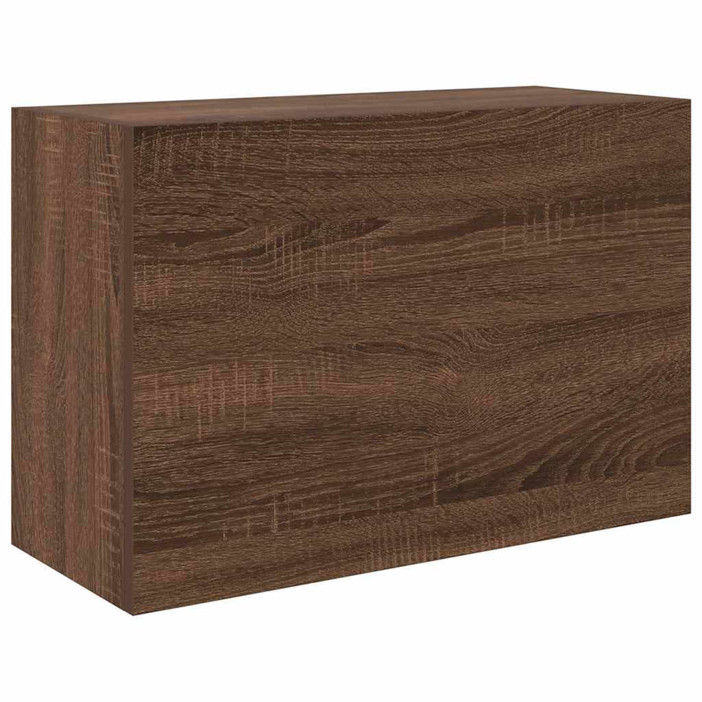 Veggskap Til Baderom Brun Eik 60X25X40 Cm Konstruert Tre