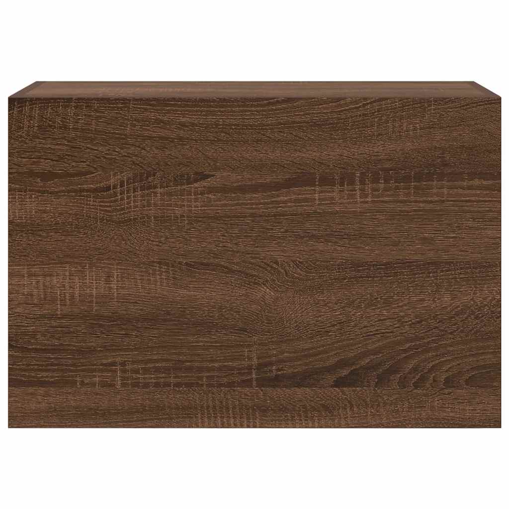 Veggskap Til Baderom Brun Eik 60X25X40 Cm Konstruert Tre