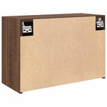 Veggskap Til Baderom Brun Eik 60X25X40 Cm Konstruert Tre