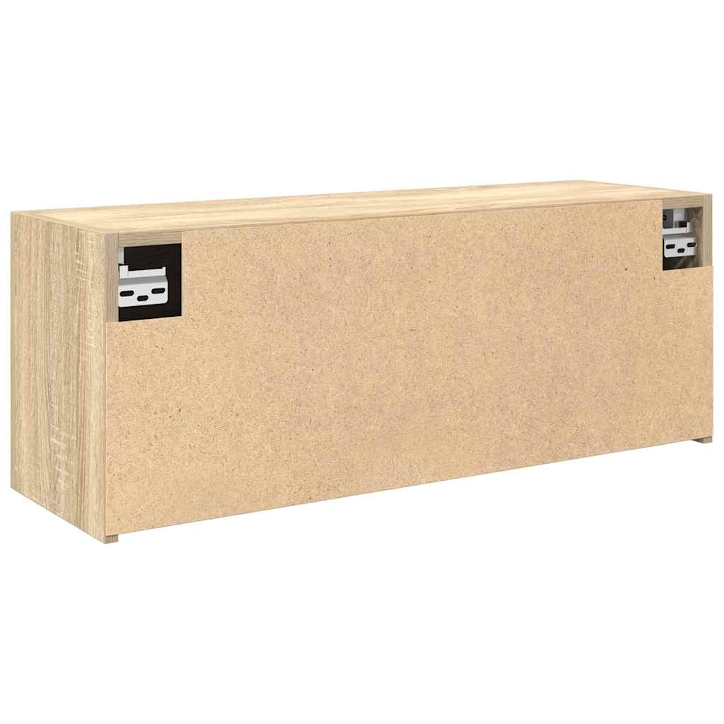 Veggskap Til Baderom Sonoma Eik 80X25X30 Cm Konstruert Tre