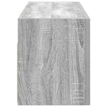 Veggskap Til Baderom Grå Sonoma 80X25X30 Cm Konstruert Tre