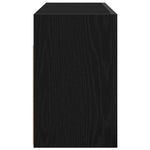 Veggskap Til Baderom Svart 80X25X40 Cm Konstruert Tre