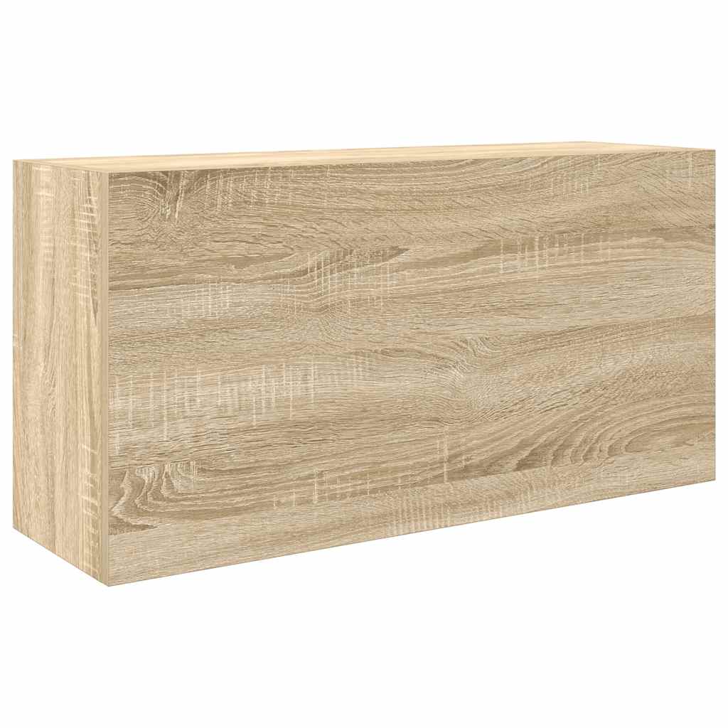 Veggskap Til Baderom Sonoma Eik 80X25X40 Cm Konstruert Tre