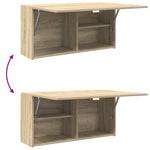 Veggskap Til Baderom Sonoma Eik 80X25X40 Cm Konstruert Tre