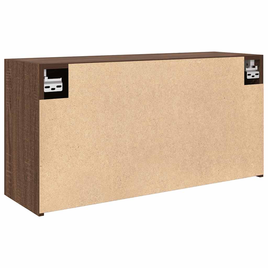Veggskap Til Baderom Brun Eik 80X25X40 Cm Konstruert Tre