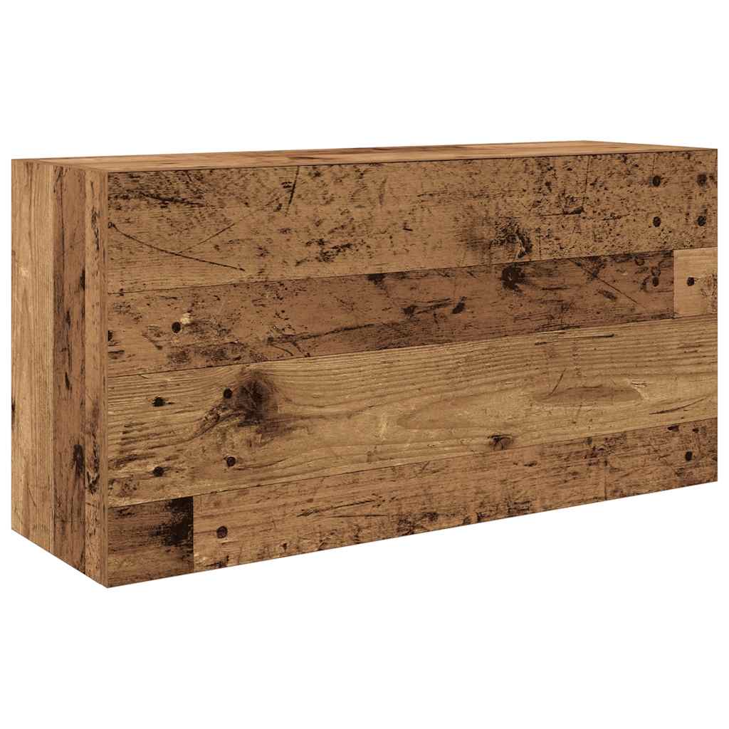 Veggskap Til Baderom Gammelt Tre 80X25X40 Cm Konstruert Tre