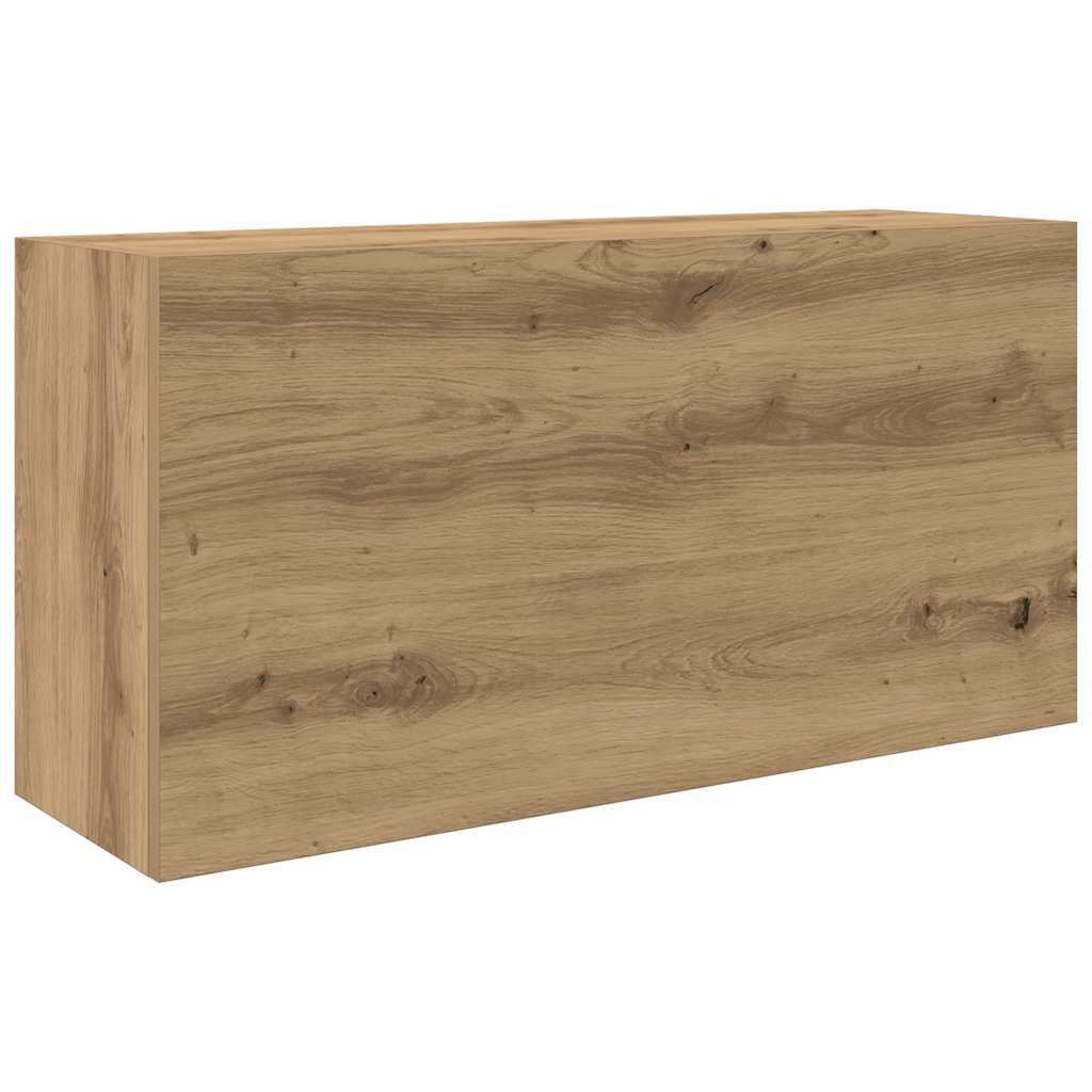 Veggskap Til Baderom Artisan Eik 80X25X40 Cm Konstruert Tre