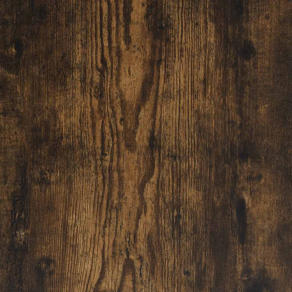 Veggskap Til Baderom Røkt Eik 100X25X30 Cm Konstruert Tre