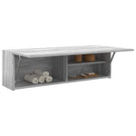 Veggskap Til Baderom Grå Sonoma 100X25X30 Cm Konstruert Tre