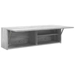 Veggskap Til Baderom Grå Sonoma 100X25X30 Cm Konstruert Tre
