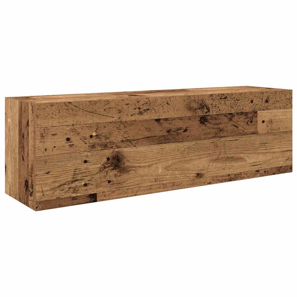 Veggskap Til Baderom Gammelt Tre 100X25X30 Cm Konstruert Tre