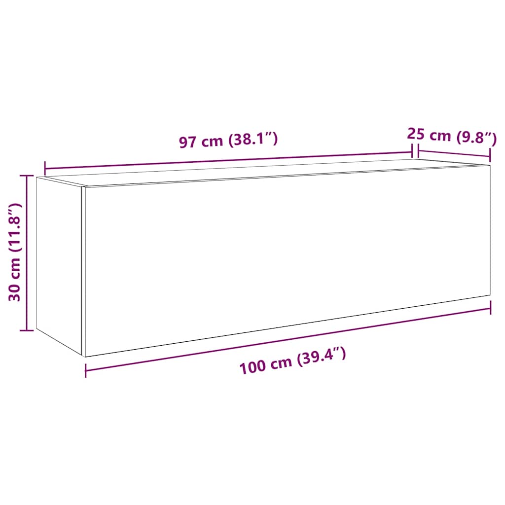 Veggskap Til Baderom Gammelt Tre 100X25X30 Cm Konstruert Tre