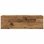 Veggskap Til Baderom Gammelt Tre 100X25X30 Cm Konstruert Tre