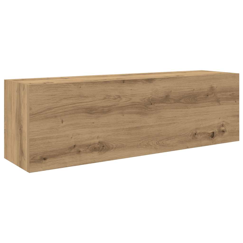Veggskap Til Baderom Artisan Eik 100X25X30 Cm Konstruert Tre