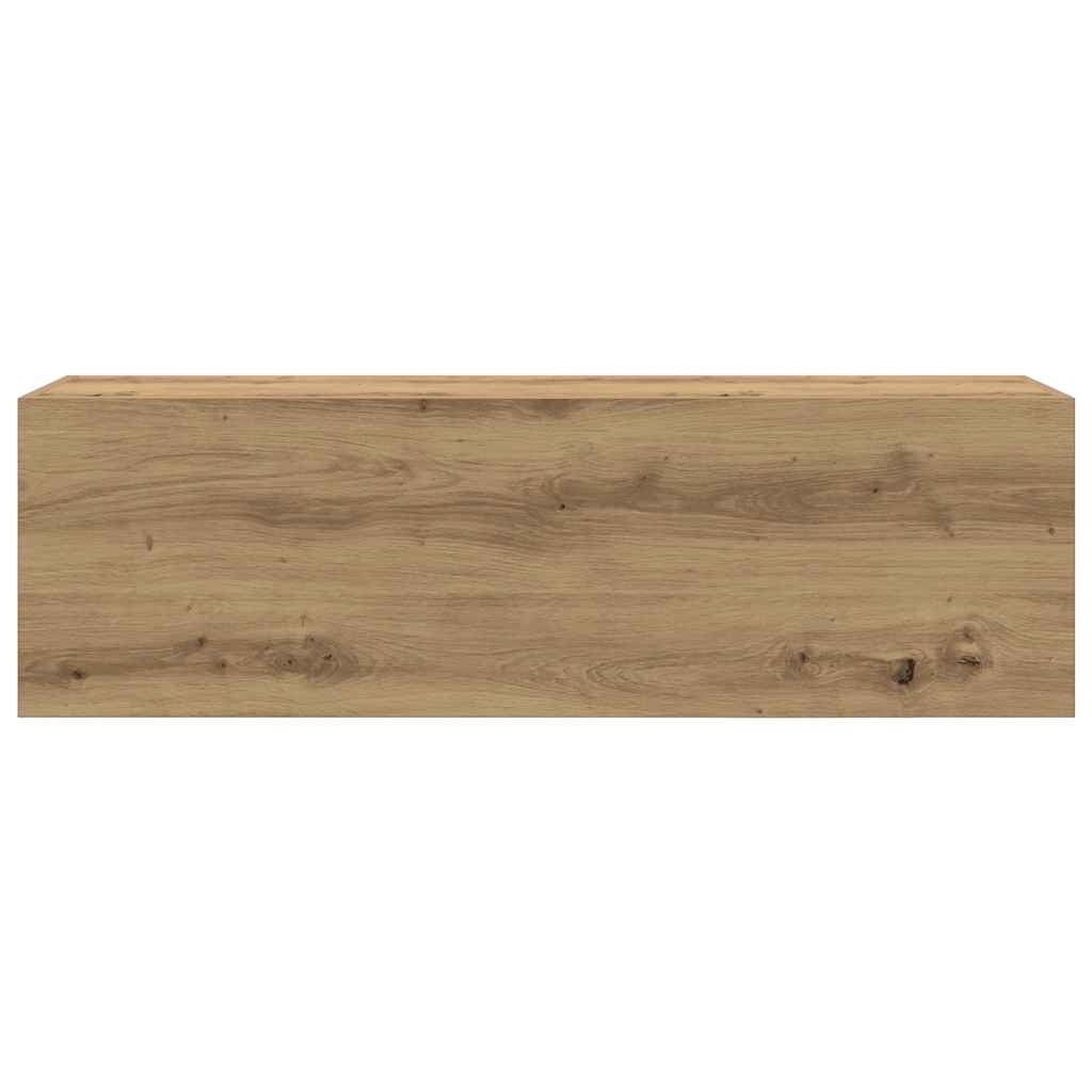 Veggskap Til Baderom Artisan Eik 100X25X30 Cm Konstruert Tre
