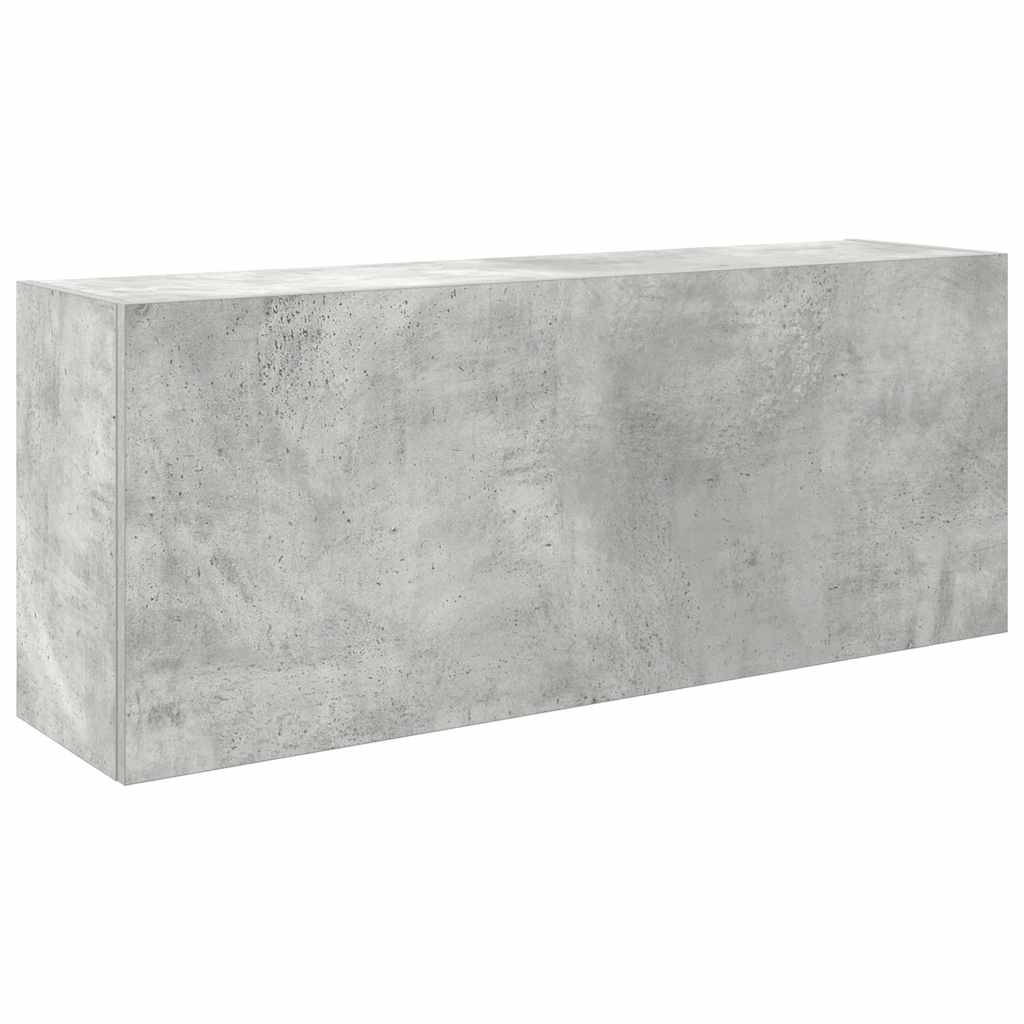 Veggskap Til Baderom Betonggrå 100X25X40 Cm Konstruert Tre