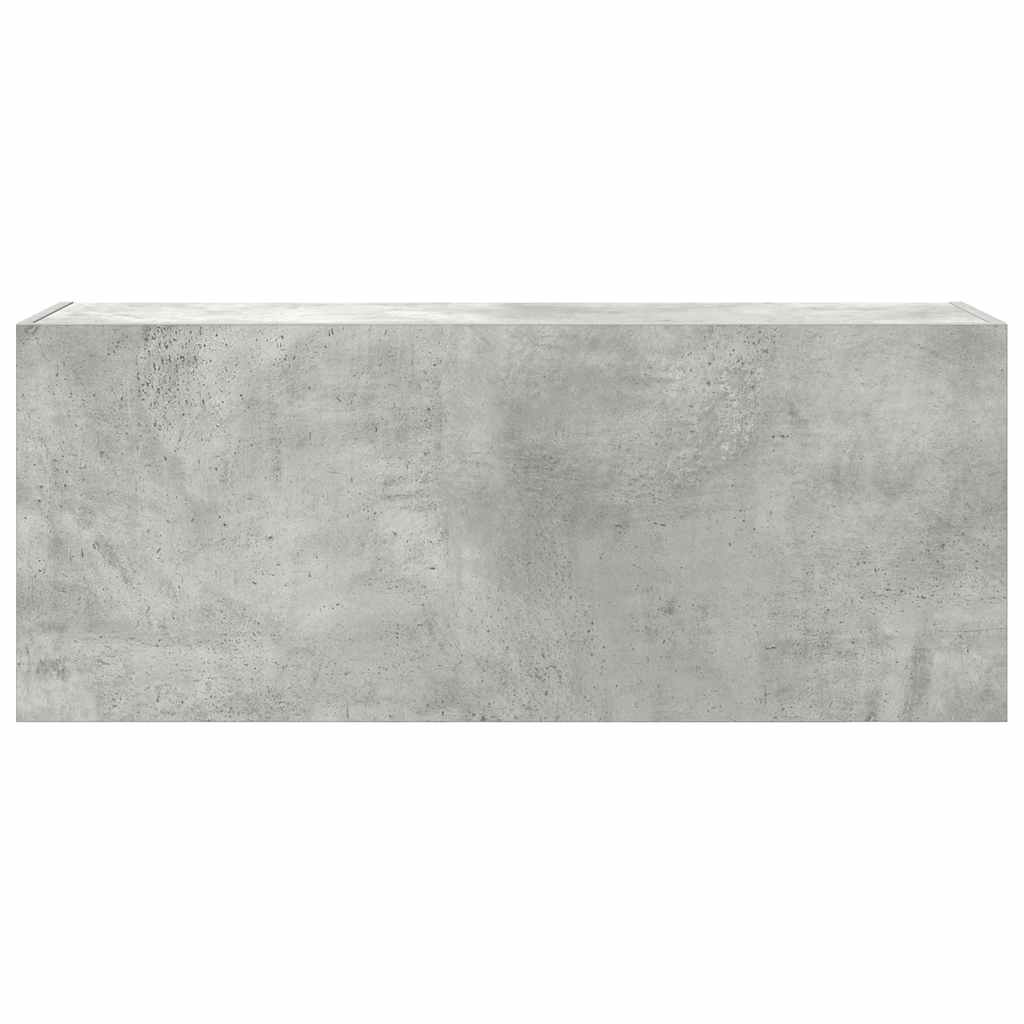 Veggskap Til Baderom Betonggrå 100X25X40 Cm Konstruert Tre