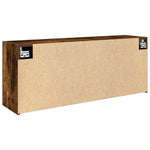 Veggskap Til Baderom Røkt Eik 100X25X40 Cm Konstruert Tre