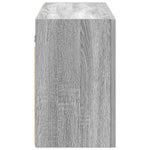 Veggskap Til Baderom Grå Sonoma 100X25X40 Cm Konstruert Tre