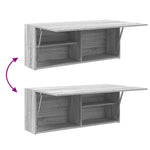 Veggskap Til Baderom Grå Sonoma 100X25X40 Cm Konstruert Tre