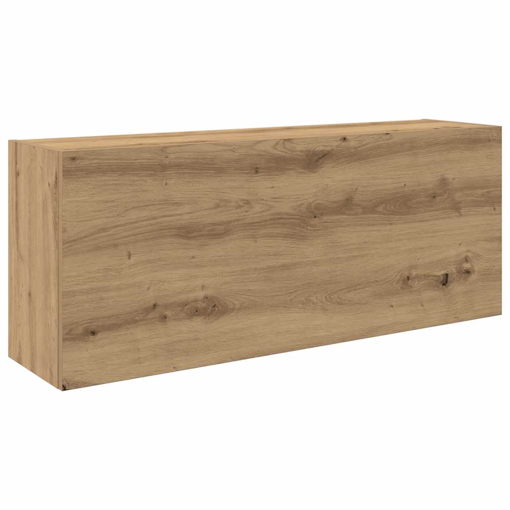 Veggskap Til Baderom Artisan Eik 100X25X40 Cm Konstruert Tre