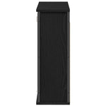 Baderoms Veggskap Med Speil Svart Eik 60X21X60 Cm