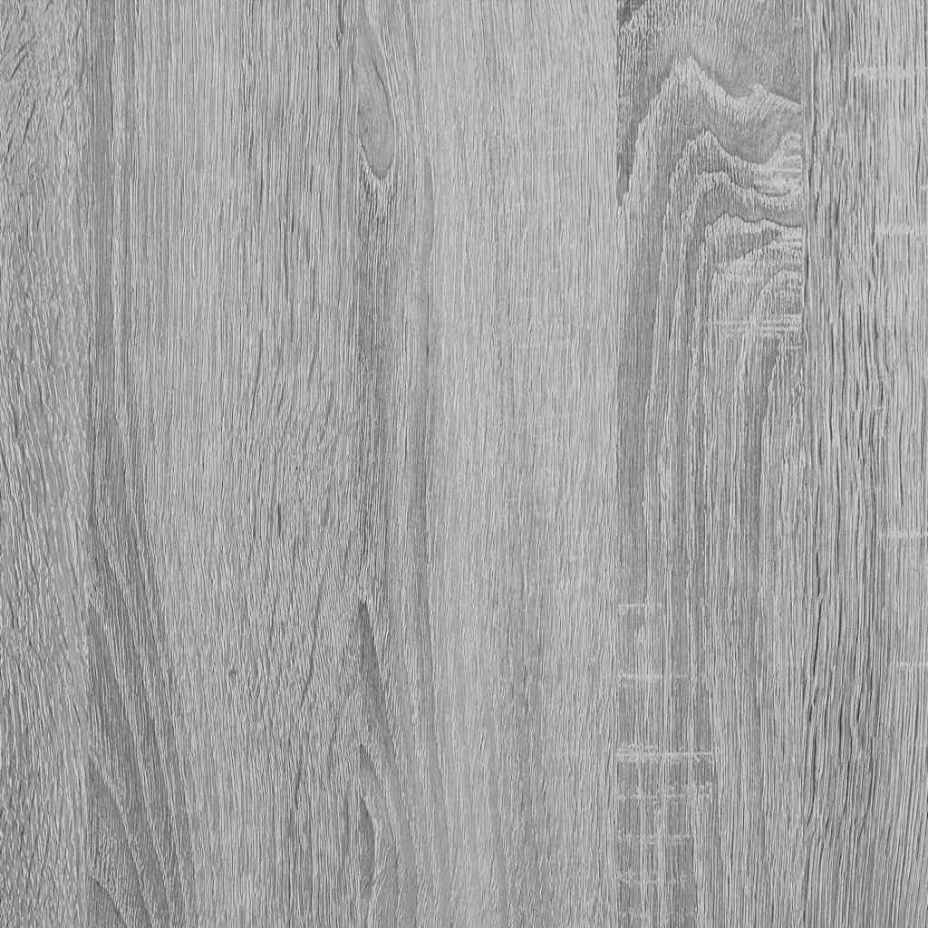 Baderoms Veggskap Med Speil Grå Eik 60X21X60 Cm