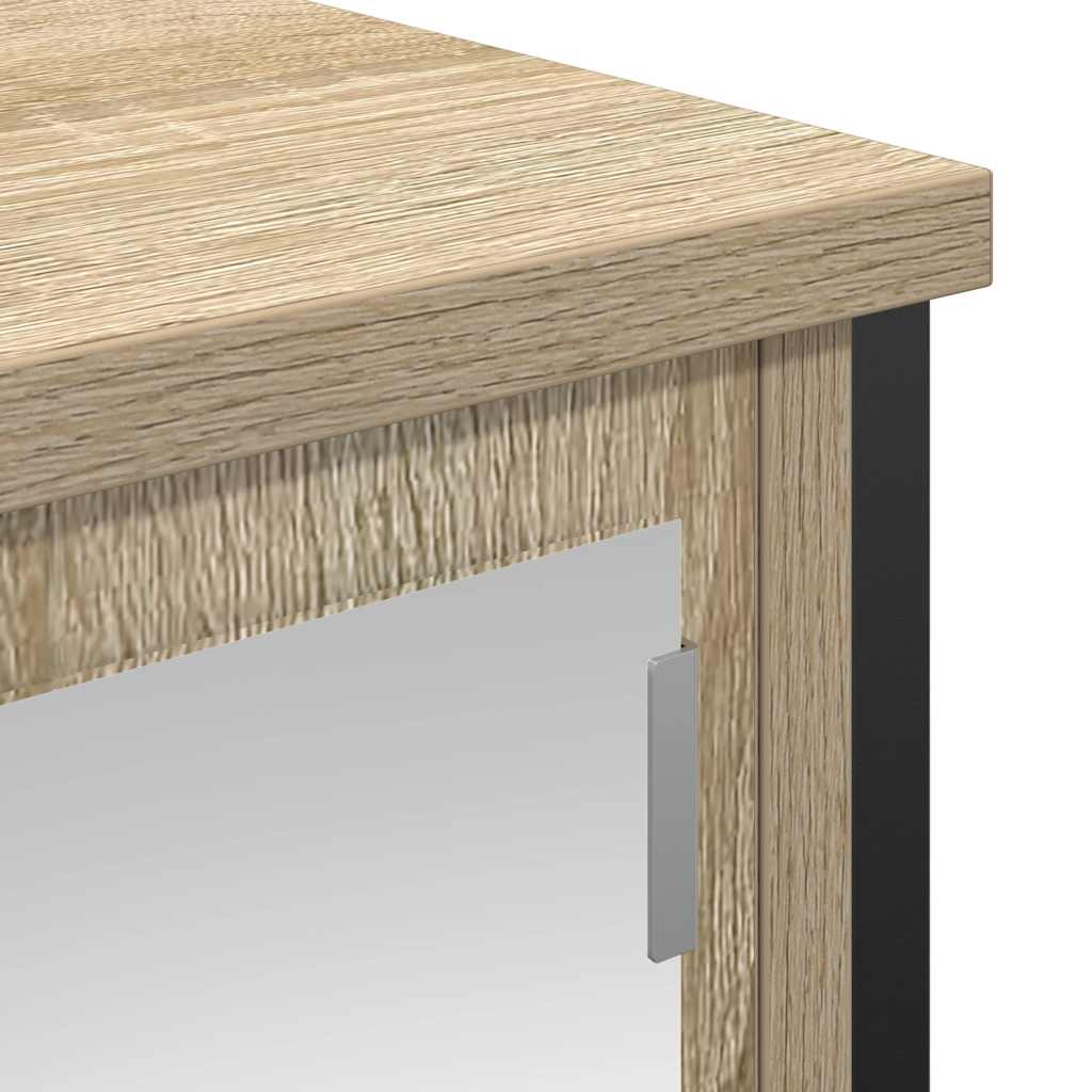 Baderomsskap Med Speil Sonoma Eik 50X21X60 Cm