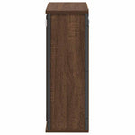 Baderoms Veggskap Med Speil Brun Eik 50X21X60 Cm
