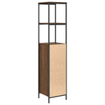 Baderomsskap Med Hyller Brun Eik 36X35X165 Cm