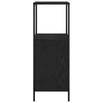 Baderomsskap Med Hyller Svart Eik 36X35X95 Cm