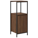 Baderomsskap Med Hyller Svart Eik 36X35X95 Cm
