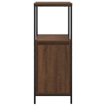 Baderomsskap Med Hyller Svart Eik 36X35X95 Cm
