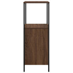 Baderomsskap Med Hyller Svart Eik 36X35X95 Cm