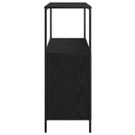 Baderomsskap Med Hyller Svart Eik 76,5X35X95 Cm