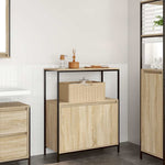 Baderomsskap Med Hyller Sonoma Eik 76,5X35X95 Cm