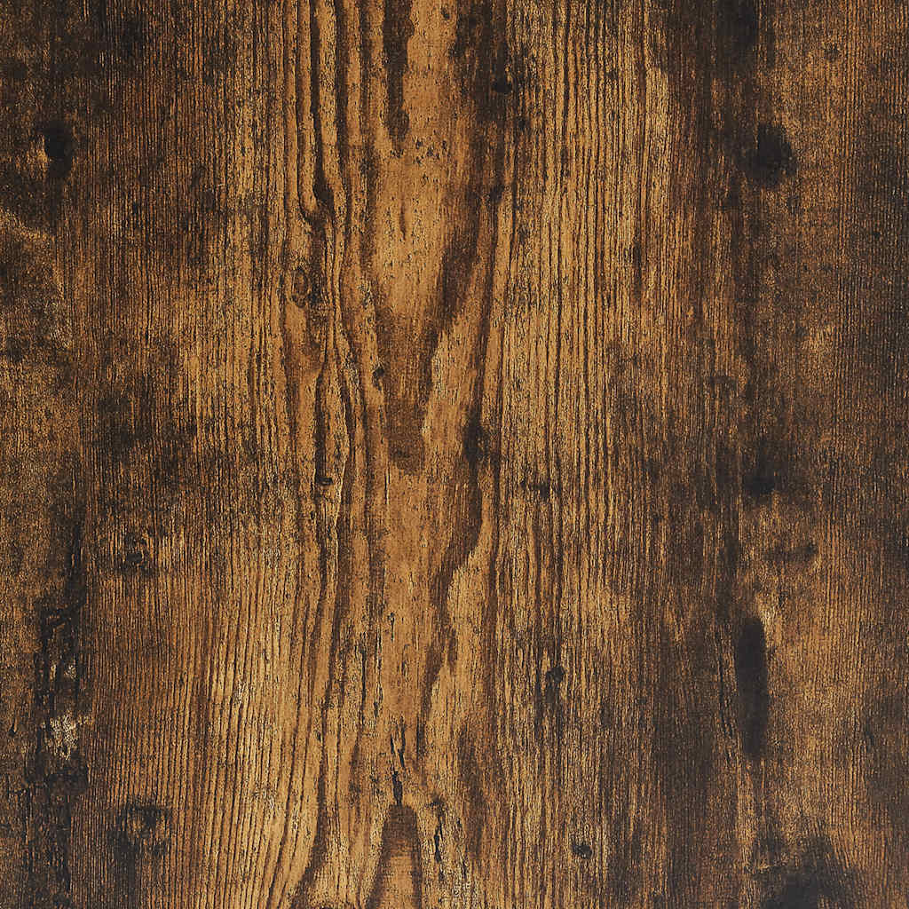 Baderomsskap Med Hyller Røkt Eik 76,5X35X95 Cm