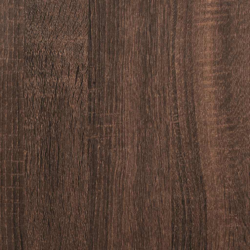 Baderomsskap Med Hyller Brun Eik 76,5X35X95 Cm