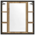 Baderomsskap Med Speil Artisan Eik 60X16X60 Cm Konstruert Tre