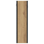 Baderomsskap Med Speil Artisan Eik 60X16X60 Cm Konstruert Tre