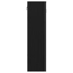 Baderomsskap Med Speil Svart Eik 60X16X60 Cm Konstruert Tre