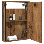 Baderomshylle Med Speil Gammelt Tre 42X12X60 Cm Konstruert Tre