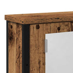 Baderomshylle Med Speil Gammelt Tre 42X12X60 Cm Konstruert Tre