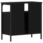 Servantskap Svart Eik 60X30X60 Cm Konstruert Tre