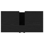 Servantskap Svart Eik 60X30X60 Cm Konstruert Tre