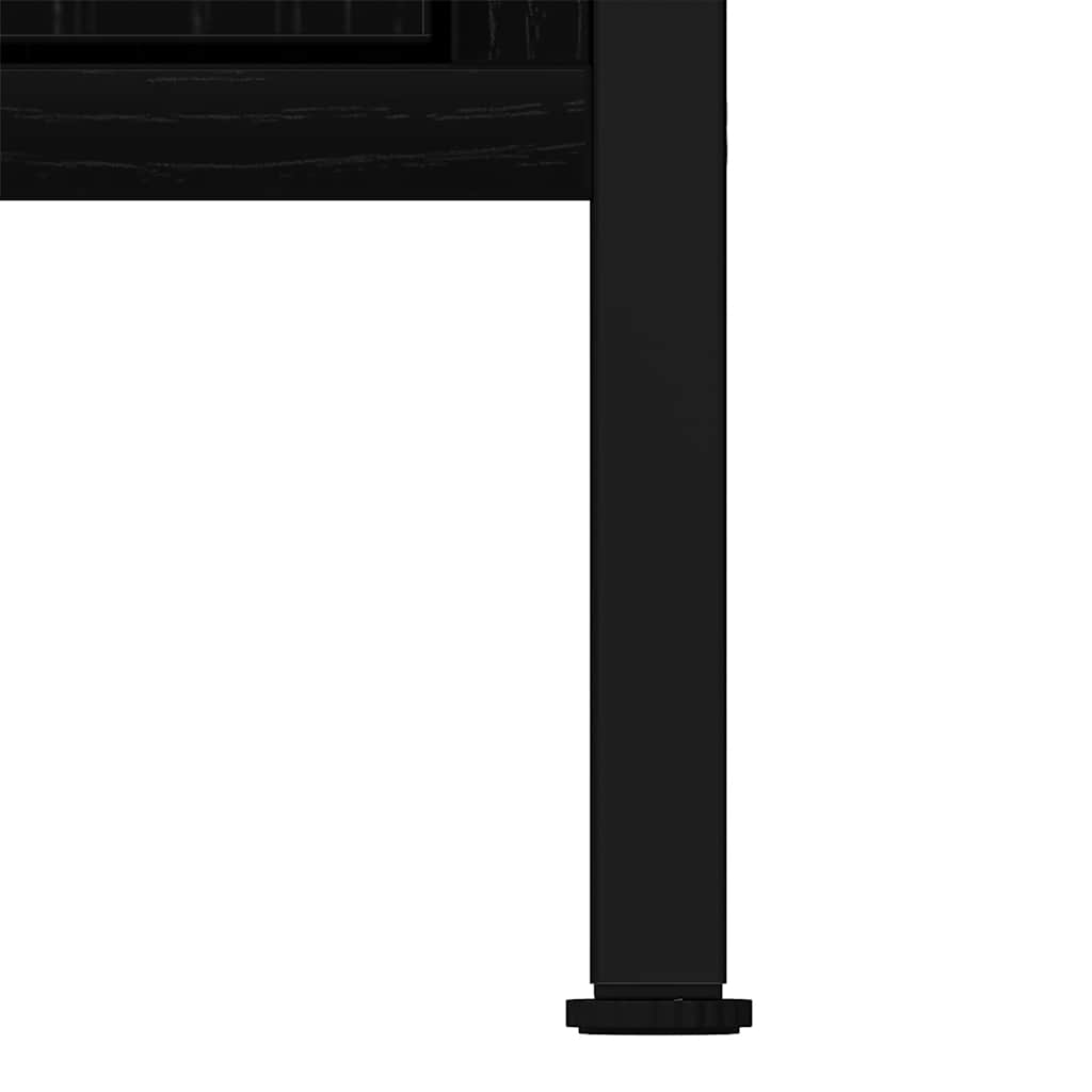 Servantskap Svart Eik 60X30X60 Cm Konstruert Tre