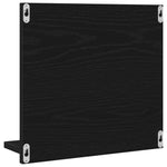 Baderomsspeil Svart Eik 40X10,5X37 Cm Konstruert Tre