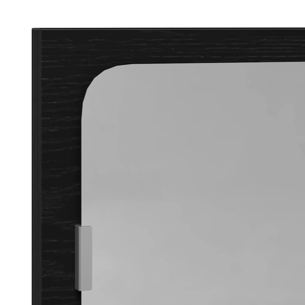 Baderomsspeil Svart Eik 40X10,5X37 Cm Konstruert Tre