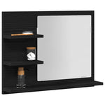 Baderomsspeil Svart Eik 60X10,5X45 Cm Konstruert Tre